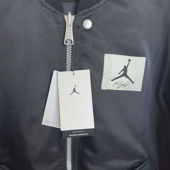 NWT-Nike Jordan-Reversible Renegade Jacket Black w/White logo-Mens size small - Picture 6 of 13
